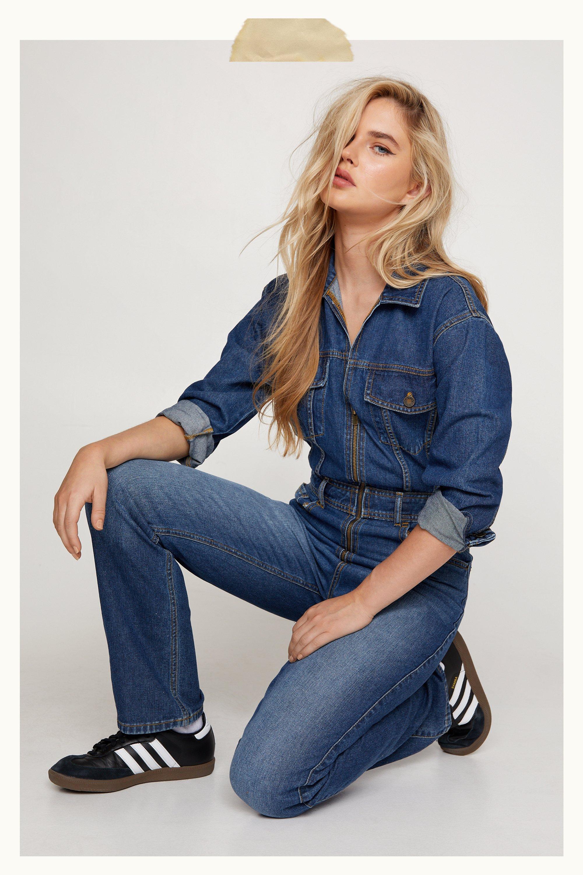 Denim jumpsuit 2024 boiler suit